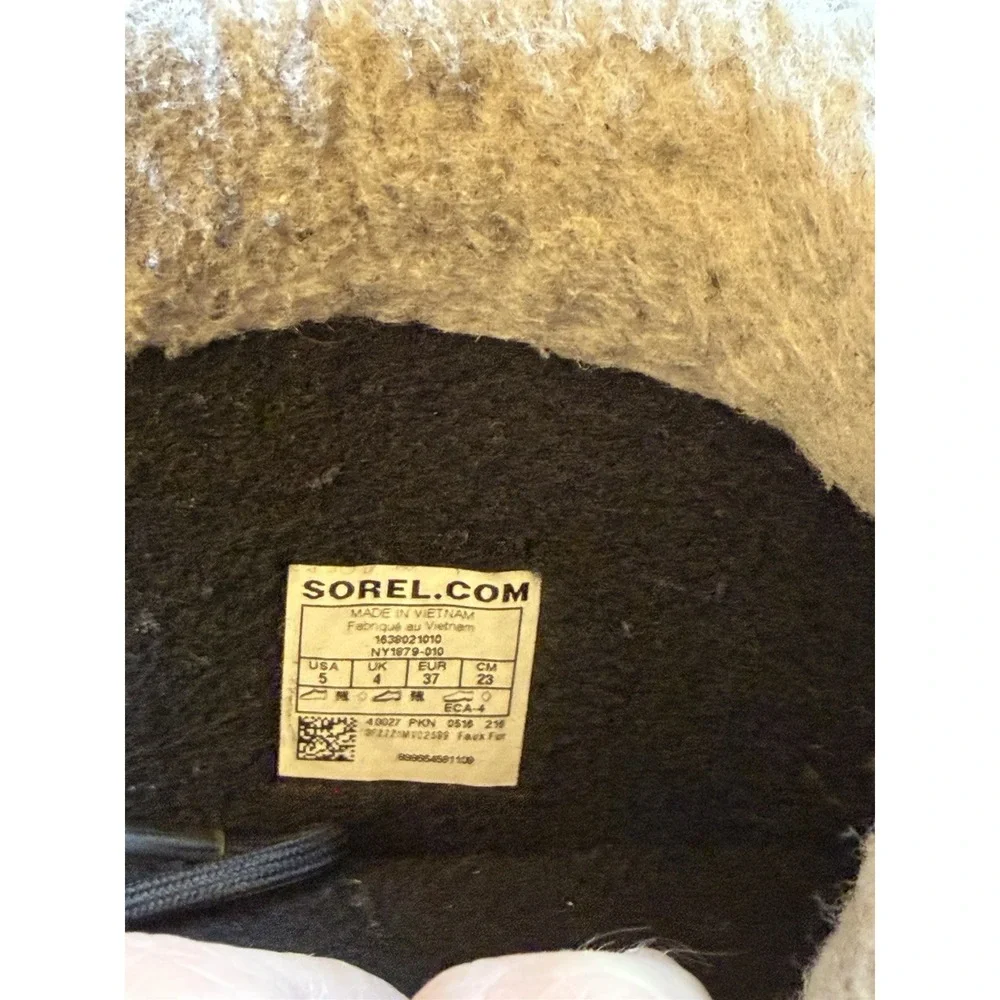 Sorel Women's Caribou Waterproof Snow Boots In Black Stone Size 5